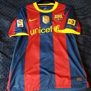 2010-2011 FC Barcelona home jersey #4 Fabregas